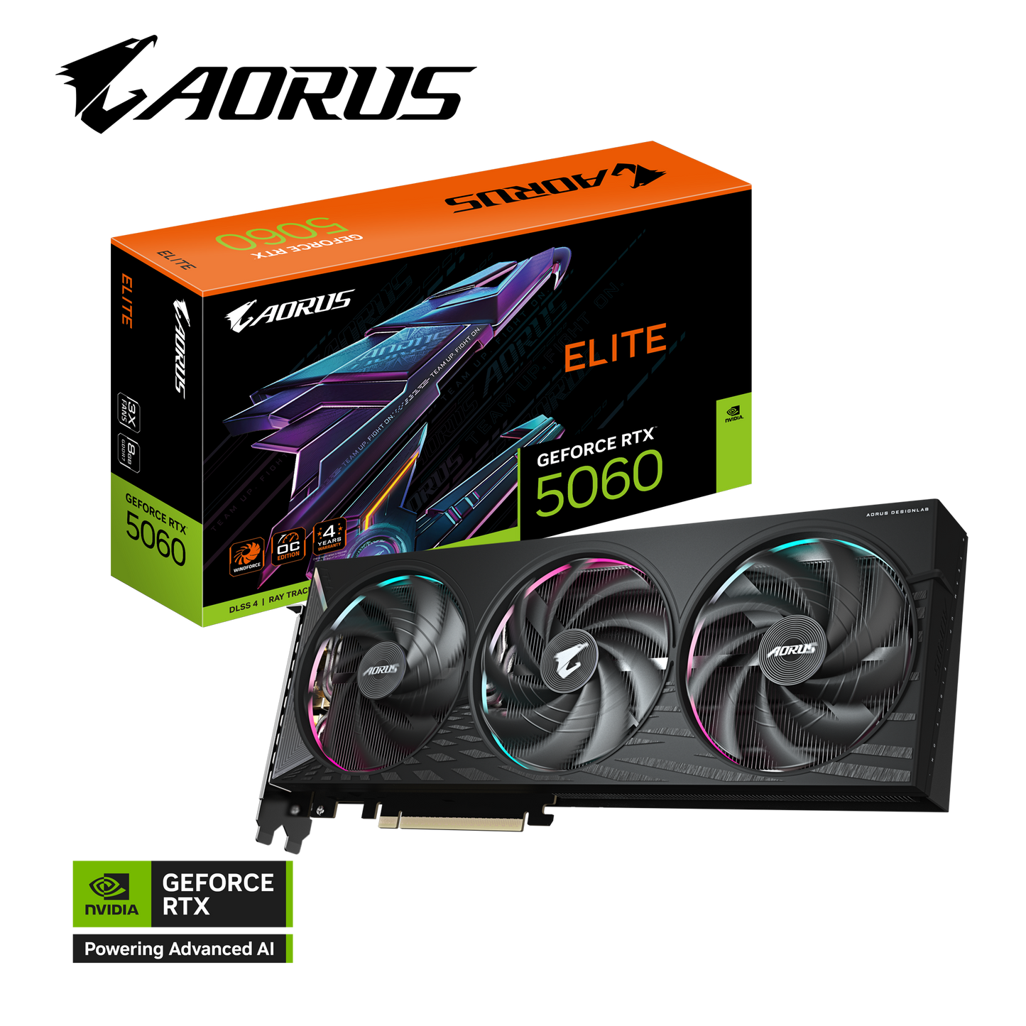 GIGABYTE AORUS RTX5060 GV-N5060AORUS E-8GD Graphics Card