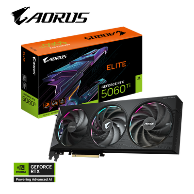 GIGABYTE AORUS RTX5060TI 16GB GV-N506TAORUS E-16GD Graphics Card