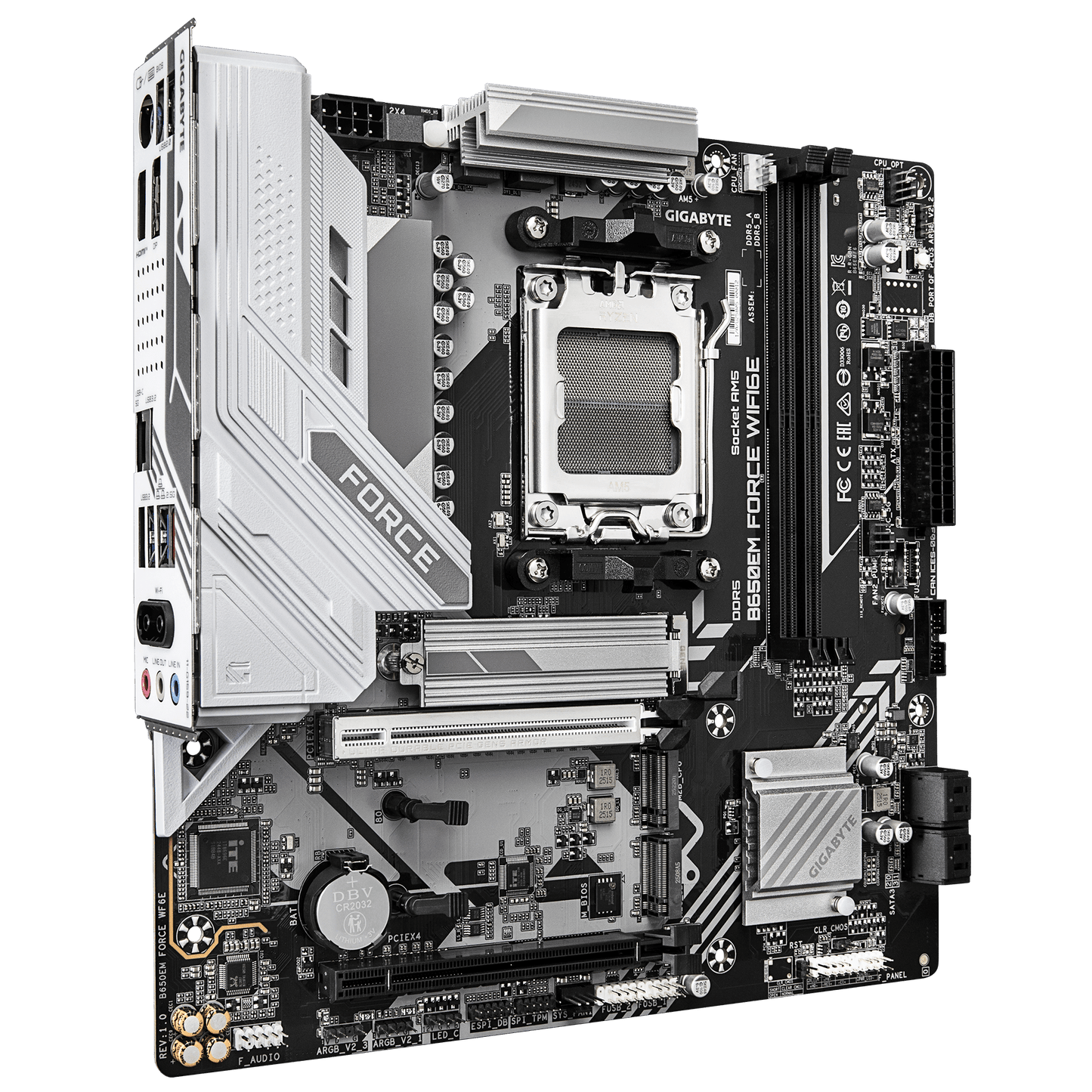 GIGABYTE FORCE AM5 B650 MATX GA-B650EM FORCE WF6E Motherboard AMD B650 Series (supports AMD Ryzen™ 7000 / Ryzen™ 8000 / Ryzen™ 9000 series processors)