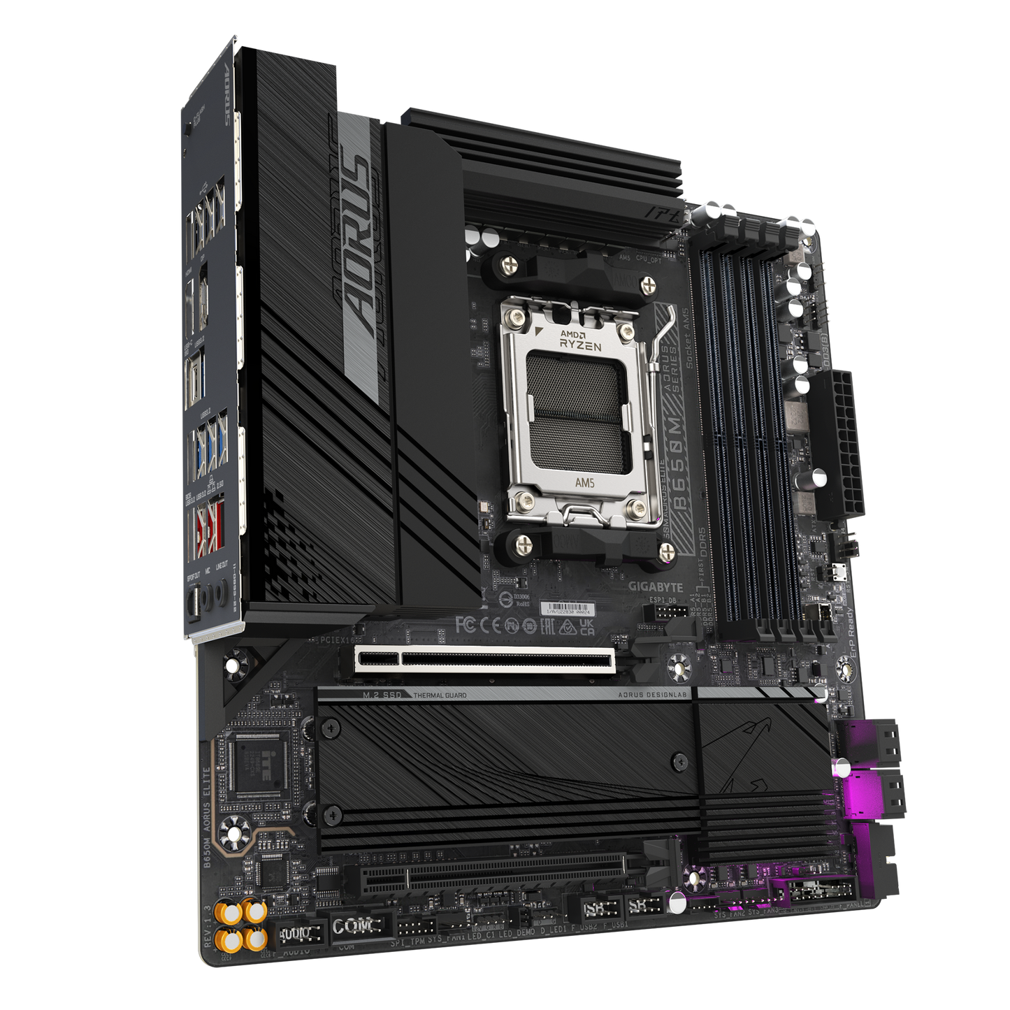 GIGABYTE AORUS AM5 B650 MATX GA-B650M AOURS ELITE Motherboard AMD B650 Series (supports AMD Ryzen™ 7000 / Ryzen™ 8000 / Ryzen™ 9000 series processors) (副本)