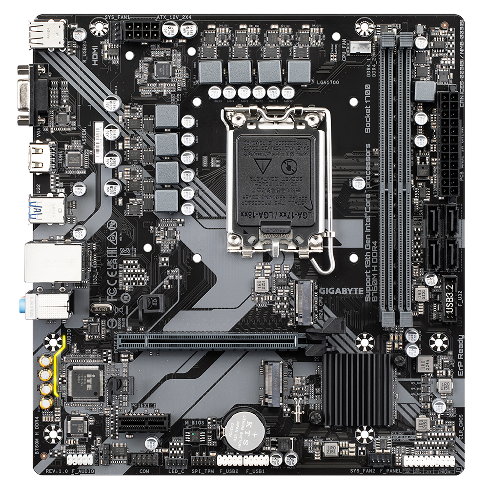 GIGABYTE Ultra Durable B760 MATX DDR4 GA-B760M H DDR4 Motherboard