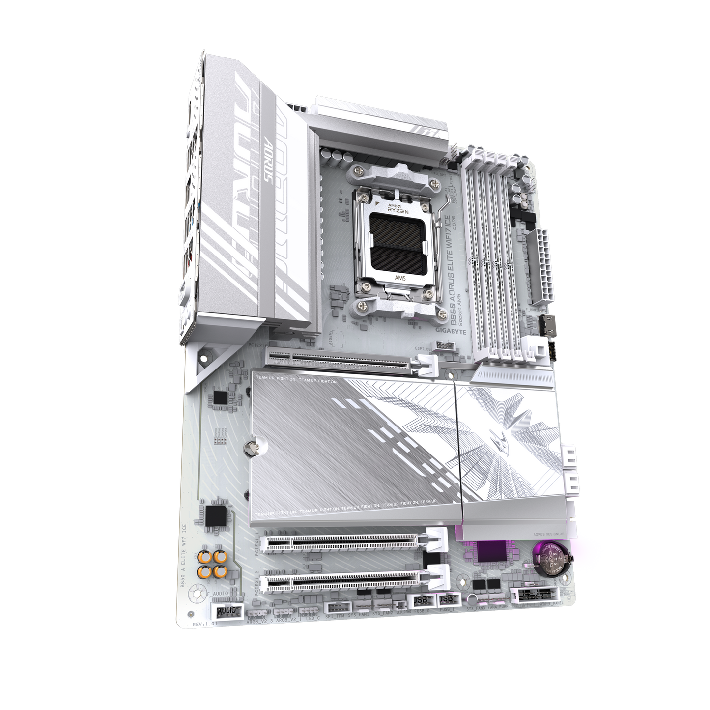 GIGABYTE AORUS AM5 B850 ATX GA-B850 A ELITE WF7 ICE Motherboard AMD B850 Series (supports AMD Ryzen™ 9000 / Ryzen™ 8000 / Ryzen™ 7000 series processors)