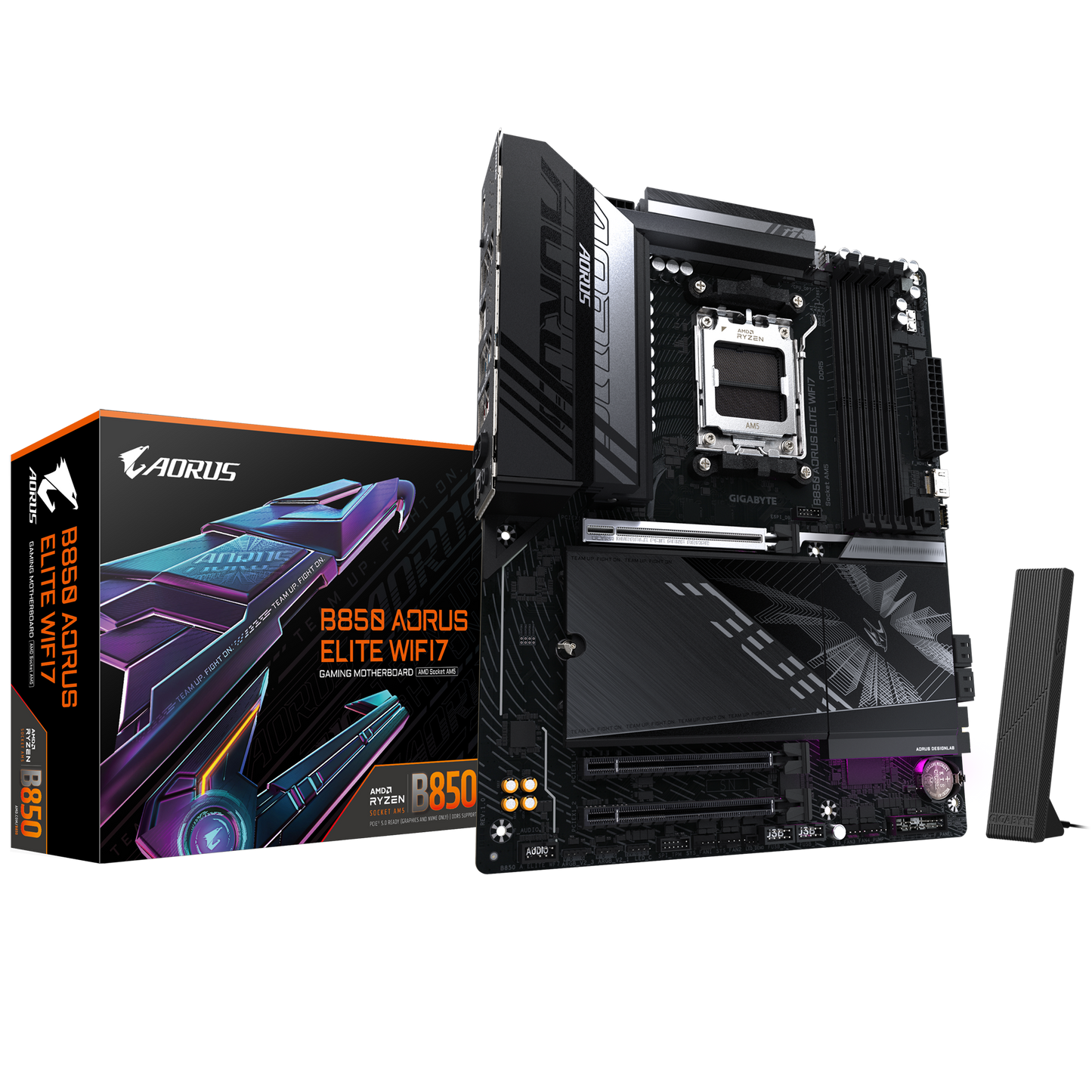 GIGABYTE AORUS AM5 B850 ATX GA-B850 A ELITE WF7 Motherboard  AMD B850 Series (supports AMD Ryzen™ 9000 / Ryzen™ 8000 / Ryzen™ 7000 series processors)