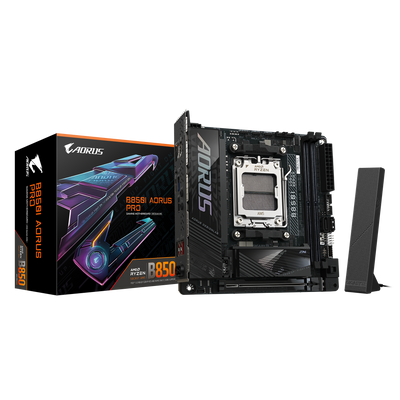 GIGABYTE AORUS AM5 B850 ITX GA-B850I AORUS PRO Motherboard AMD B850 Series (supports AMD Ryzen™ 9000 / Ryzen™ 8000 / Ryzen™ 7000 series processors)