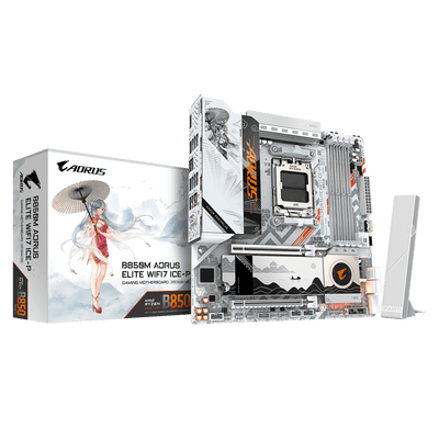 GIGABYTE AORUS AM5 B850 二次元 GA-B850M A ELT WF7 ICE-P Motherboard  AMD B850 Series (supports AMD Ryzen™ 9000 / Ryzen™ 8000 / Ryzen™ 7000 series processors)