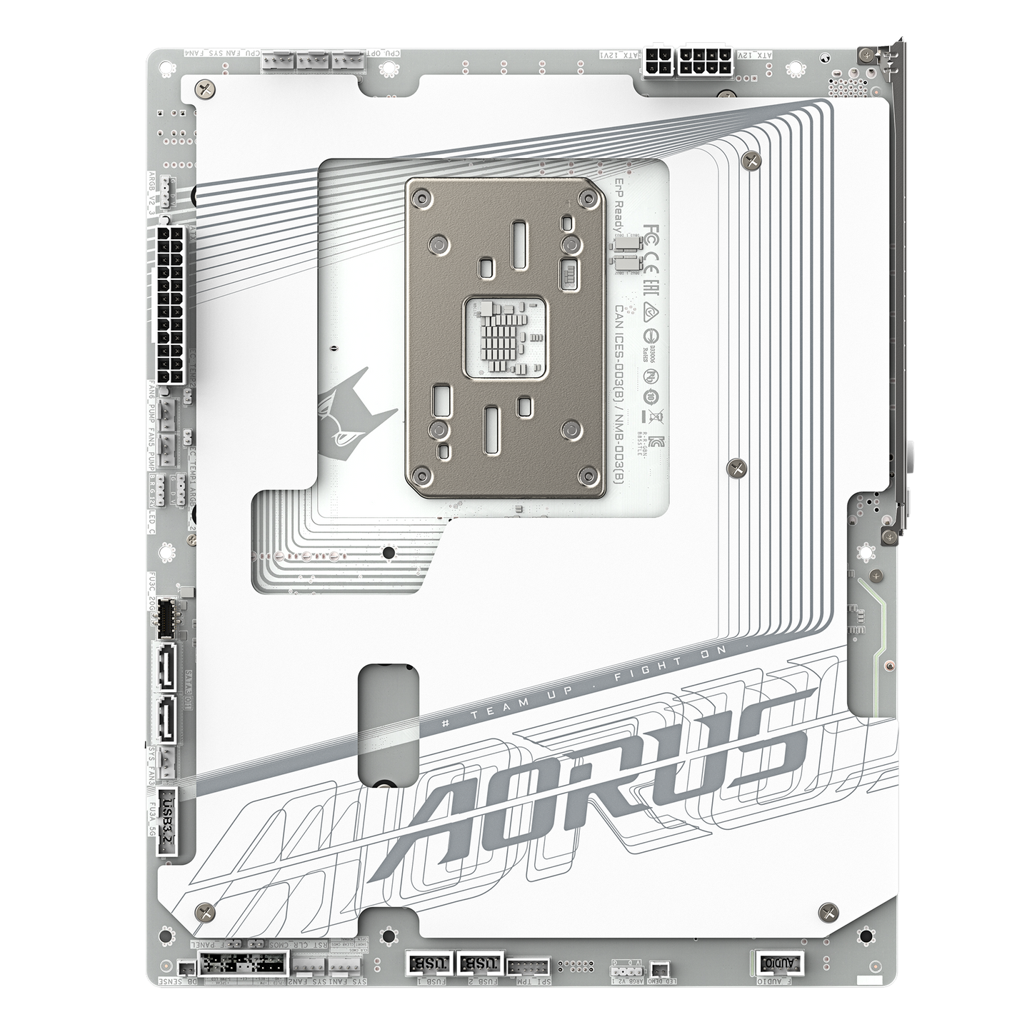 GIGABYTE AORUS AM5 B850 背插 GA-B850 A STEALTH ICE Motherboard  AMD B850 Series (supports AMD Ryzen™ 9000 / Ryzen™ 8000 / Ryzen™ 7000 series processors)