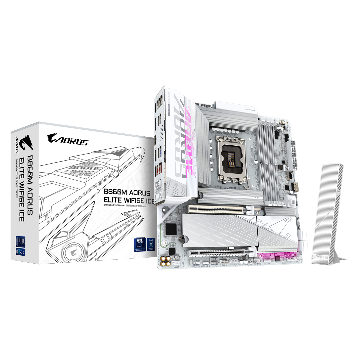 GIGABYTE AORUS B860 MATX GA-B860M A ELT WF6E ICE Motherboard