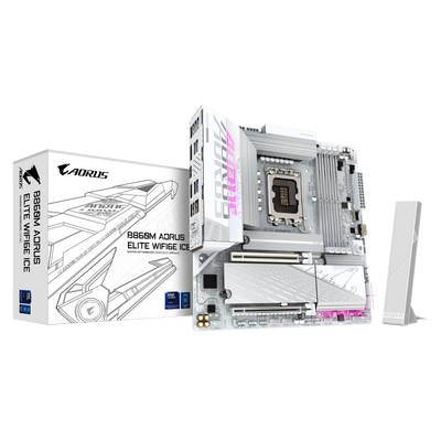 GIGABYTE AORUS B860 MATX GA-B860M A ELT WF6E ICE Motherboard
