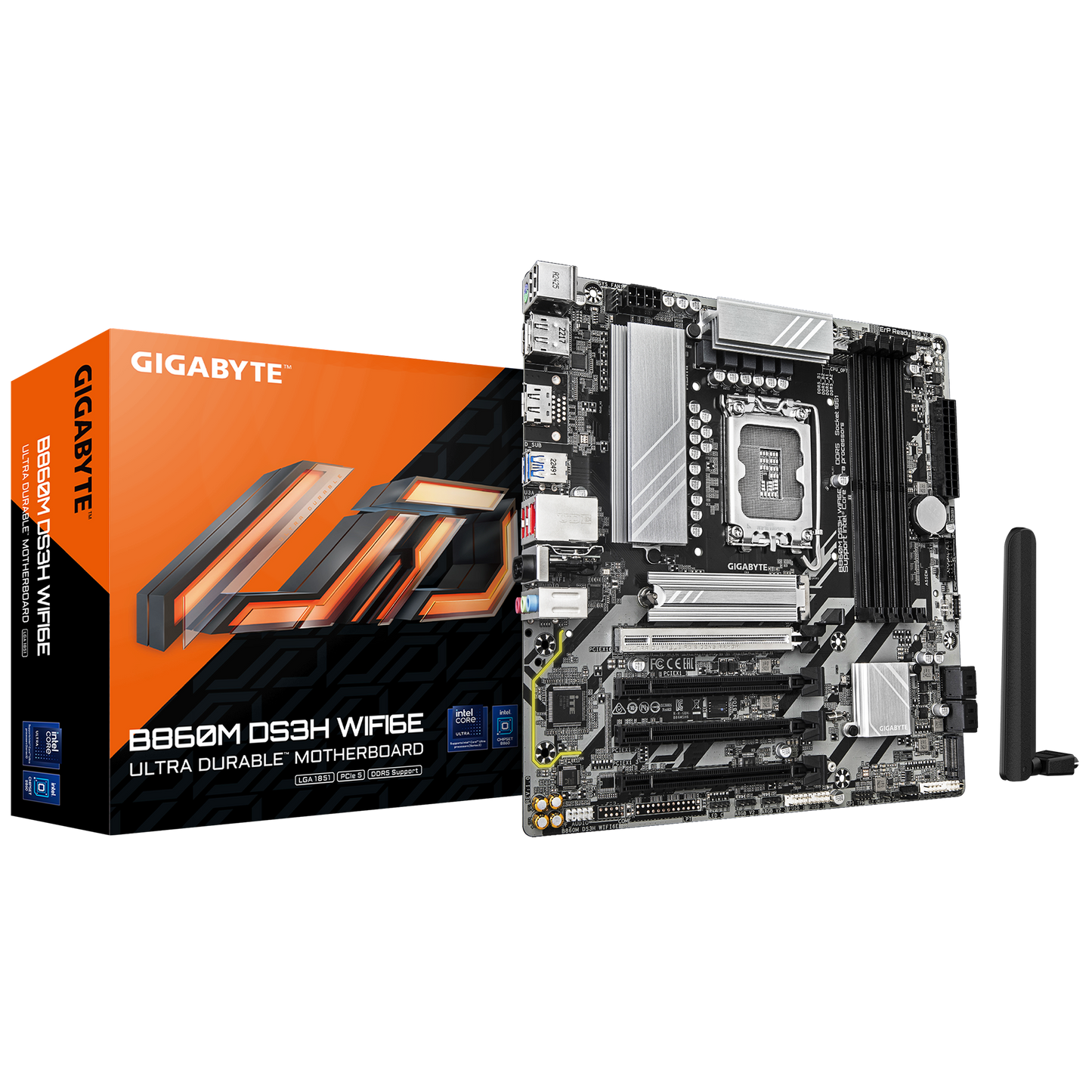 GIGABYTE Ultra Durable B860 MATX GA-B860M DS3H WIFI6E Motherboard