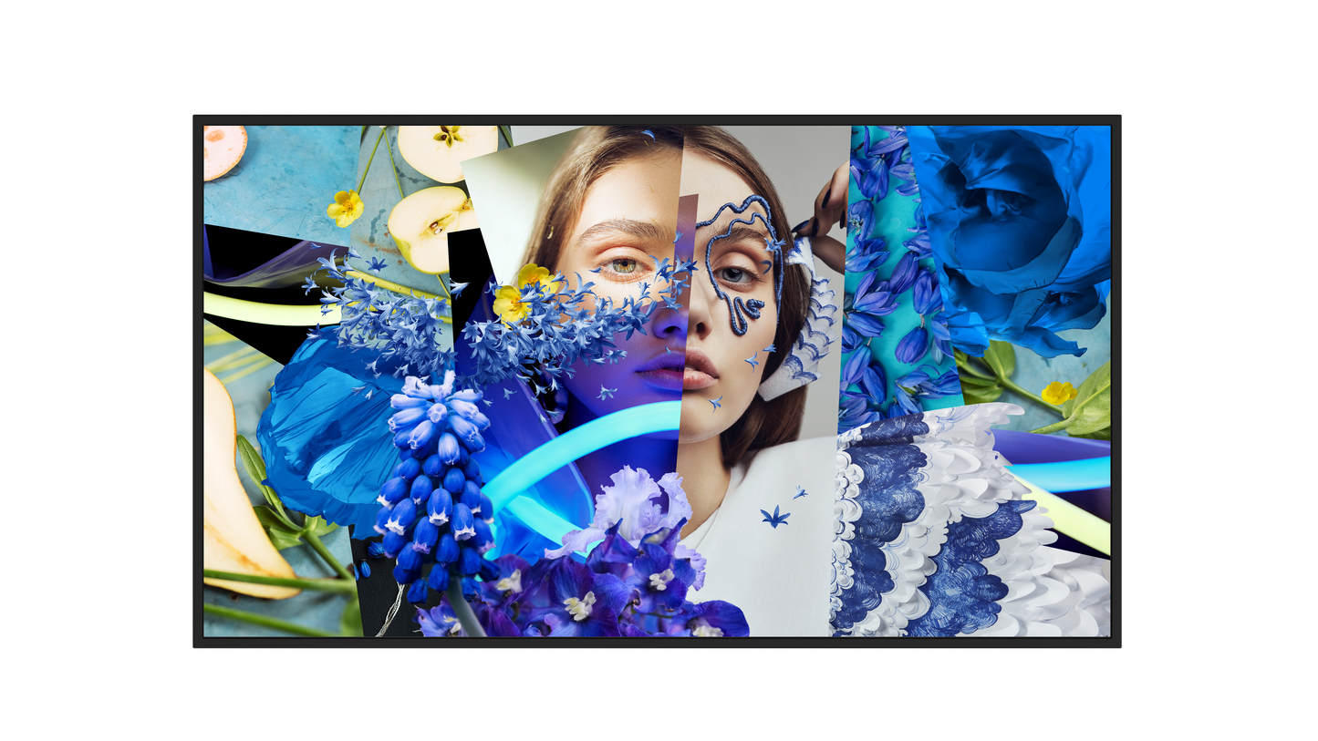 HIKVISION DS-D6043UH-DP DP SERIES 43" UHD SIGNAGE DISPLAY 4K, 700 nit Display, 40mm thickness, even bezel, 24/7 operation/Built-in speaker