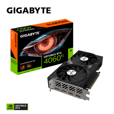 GIGABYTE WINDFORCE RTX4060 Ti	GV-N406TWF2OC-8GD Graphics Card