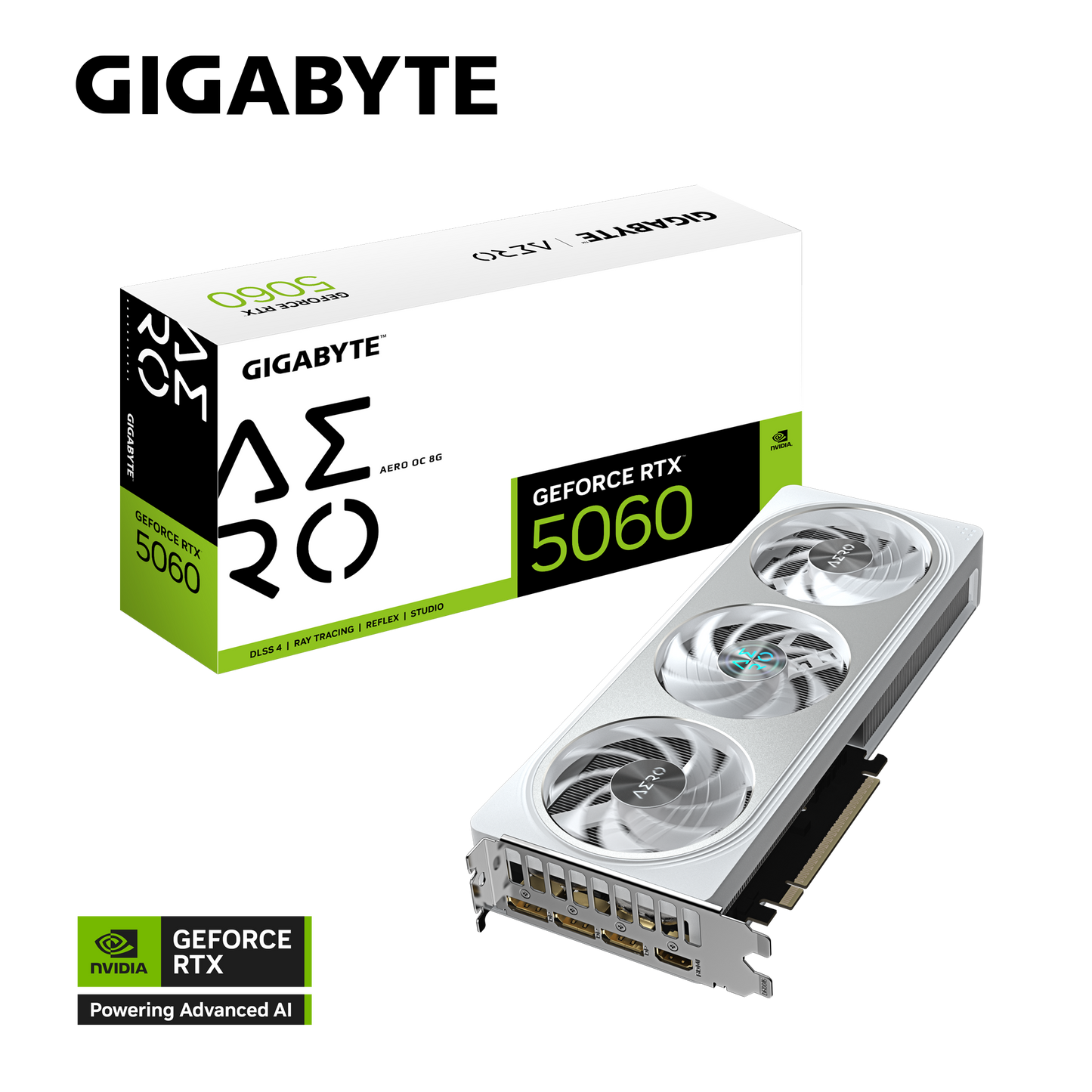 GIGABYTE AERO RTX5060 GV-N5060AERO OC-8GD Graphics Card