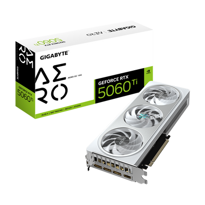 GIGABYTE AERO RTX5060TI 16GB GV-N506TAERO OC-16GD Graphics Card