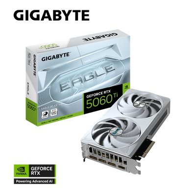 GIGABYTE EAGLE RTX5060TI 16GB GV-N506TEAGLEOC ICE-16GD Graphics Card
