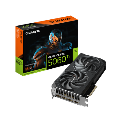 GIGABYTE WINDFORCE RTX5060TI 16GB GV-N506TWF2OC-16GD Graphics Card