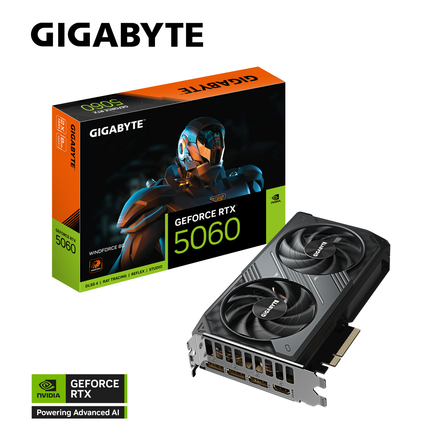 GIGABYTE WINDFORCE RTX5060 GV-N5060WF2-8GD Graphics Card