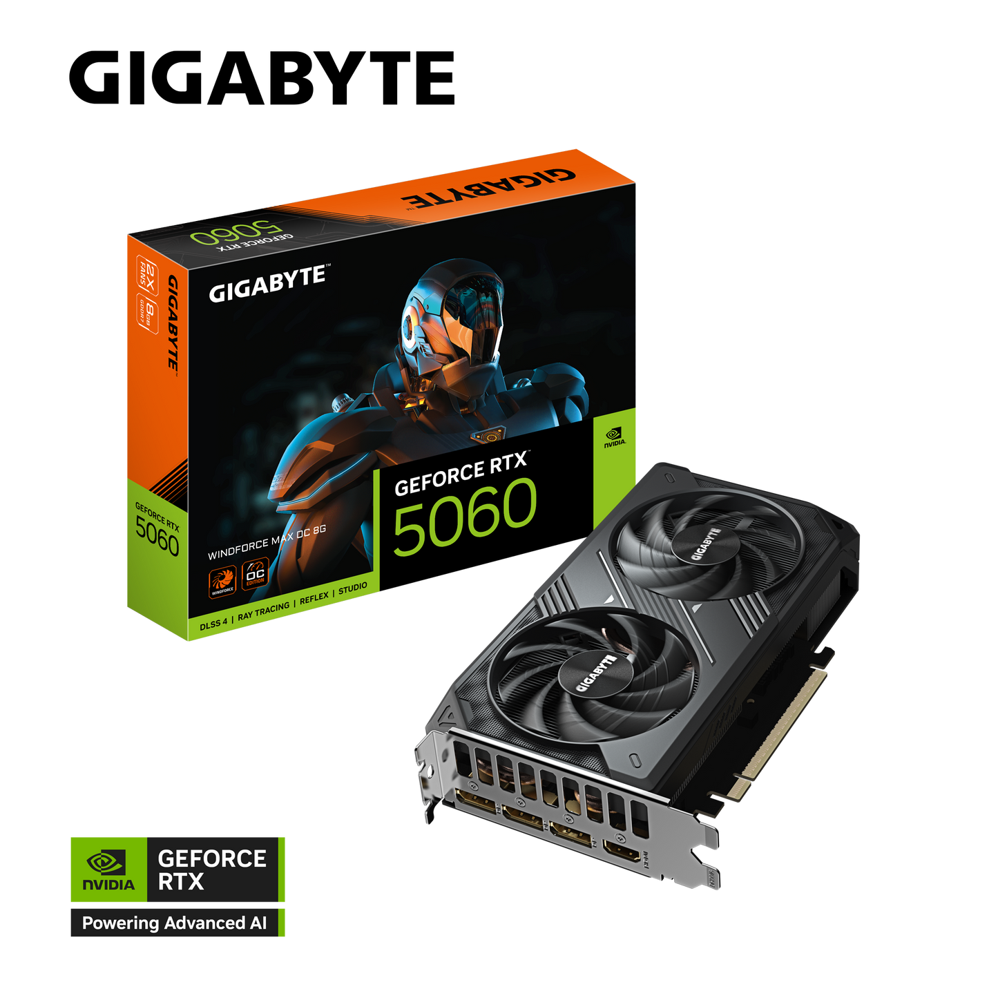 GIGABYTE WINDFORCE RTX5060 GV-N5060WF2MAX OC-8GD Graphics Card
