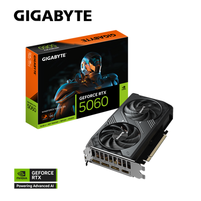GIGABYTE WINDFORCE RTX5060 GV-N5060WF2MAX OC-8GD Graphics Card