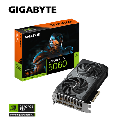 GIGABYTE WINDFORCE RTX5060 GV-N5060WF2OC-8GD Graphics Card
