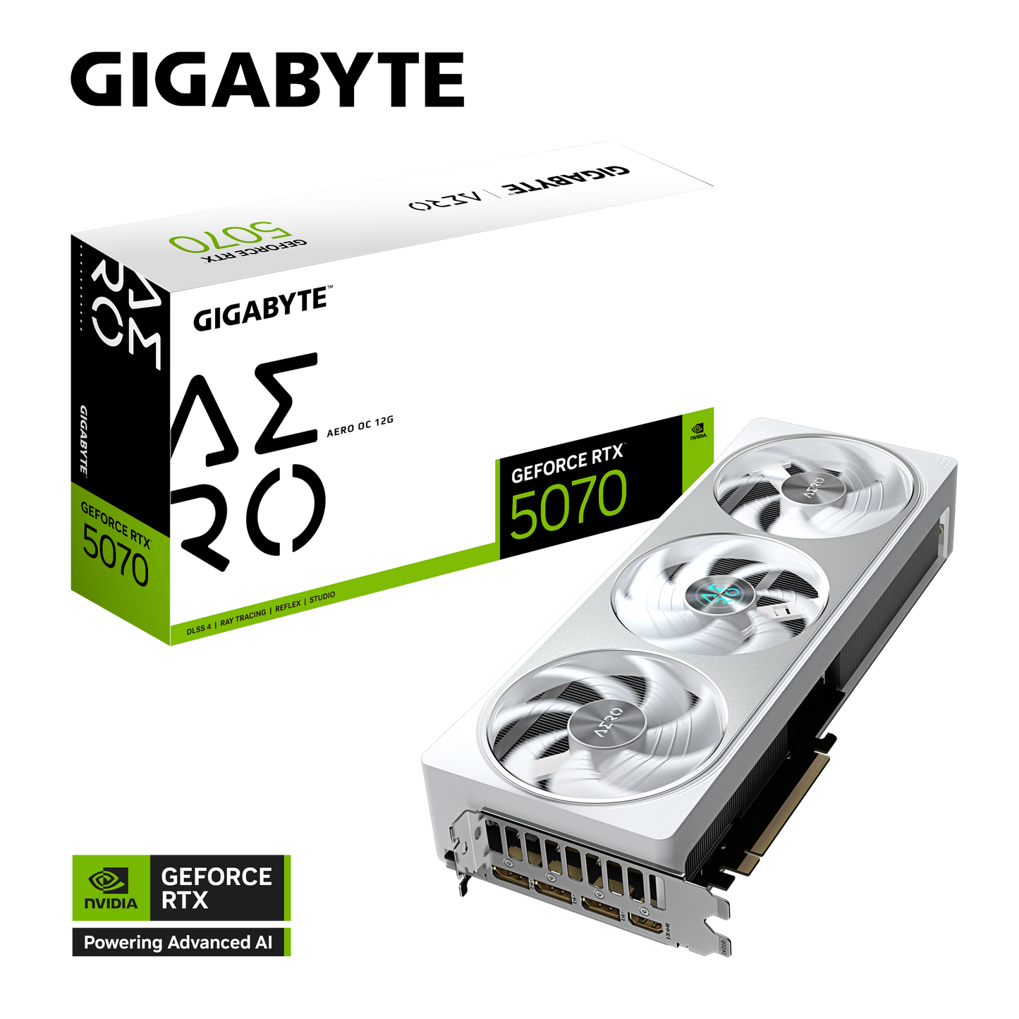 GIGABYTE AERO RTX5070 GV-N5070AERO OC-12GD Graphics Card