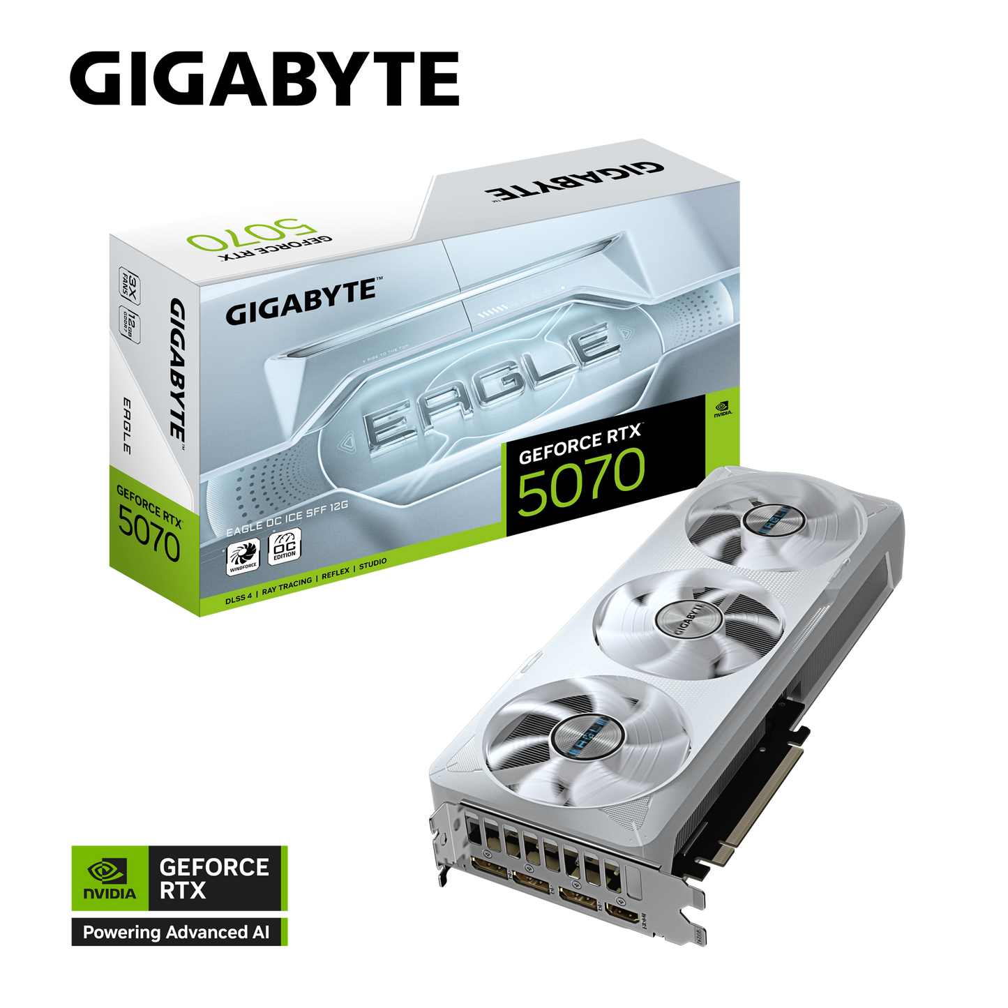 GIGABYTE EAGLE	RTX5070 GV-N5070EAGLEOC ICE-12GD Graphics Card