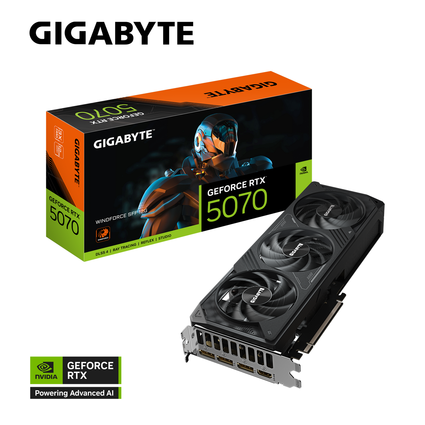 GIGABYTE WINDFORCE GV-N5070WF3-12GD Graphics Card