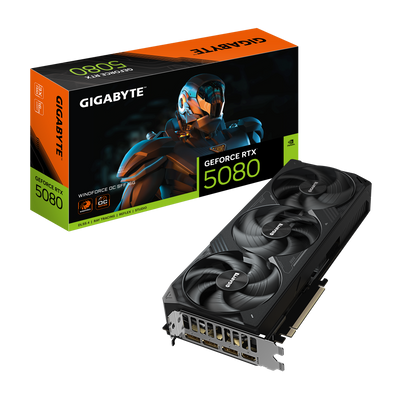GIGABYTE WINDFORCE RTX5080 GV-N5080WF3OC-16GD Graphics Card