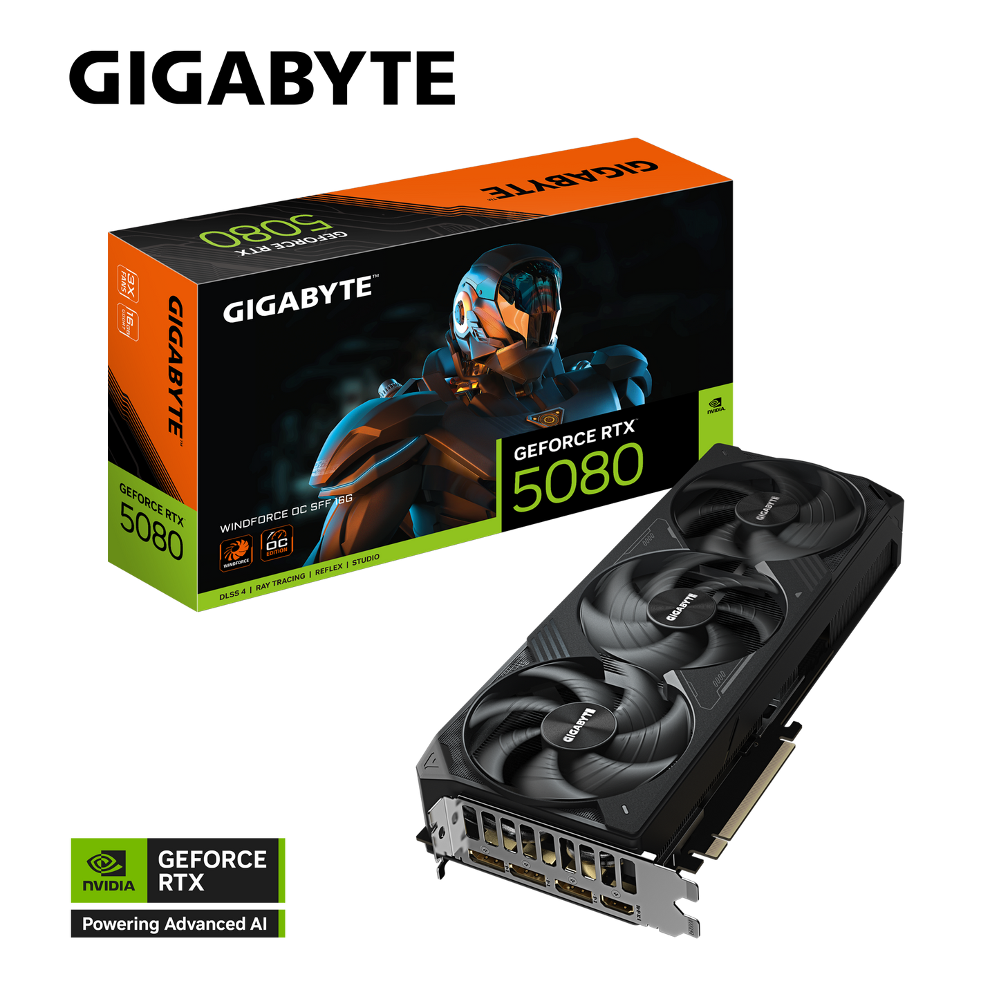 GIGABYTE WINDFORCE RTX5080 GV-N5080WF3OC-16GD Graphics Card