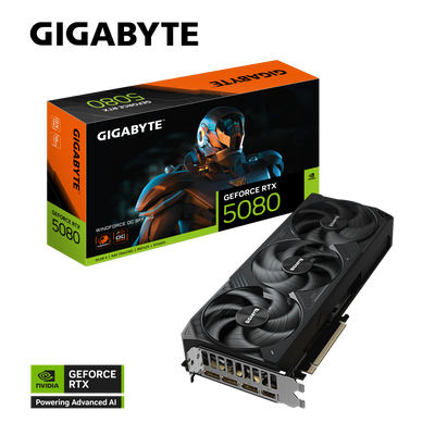 GIGABYTE WINDFORCE RTX5080 GV-N5080WF3OC-16GD Graphics Card
