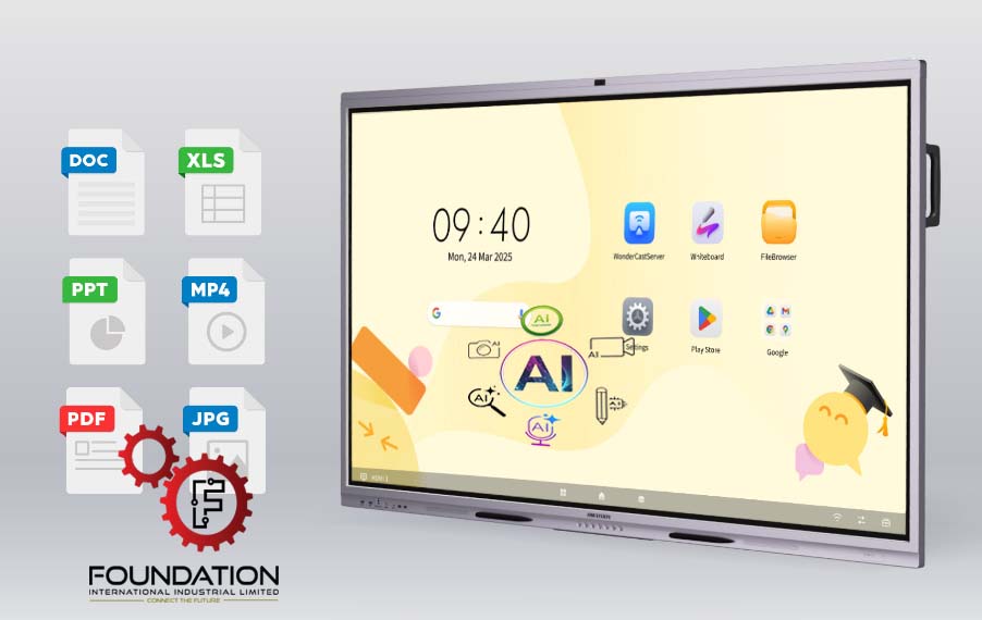 HIKVISION DS-D5C86RB/B2L 86-inch 4K Android 14 Google EDLA AI-Empowered WonderHub Interactive Whiteboard  2026 New Model -- AI 電子互動白板- 學校及商用場合適用