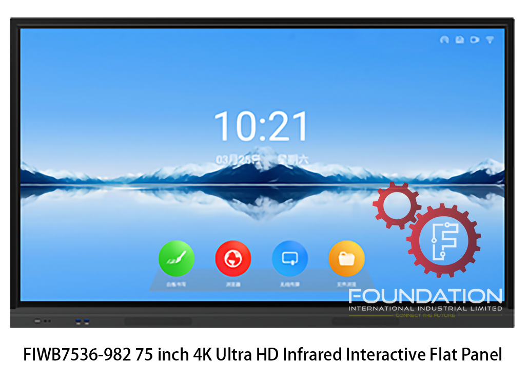 FIWB7536-982 75 inch 4K Ultra HD Infrared Interactive Flat Panel