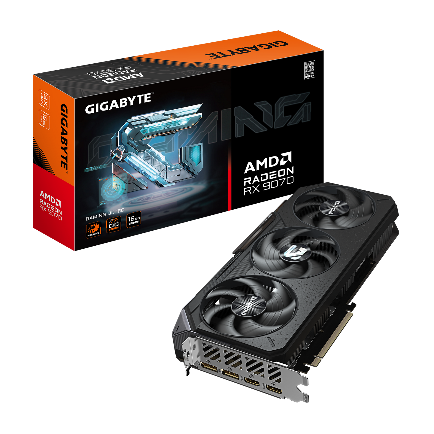 GIGABYTE GAMING R9070 GV-R9070GAMING OC-16GD Graphics Card