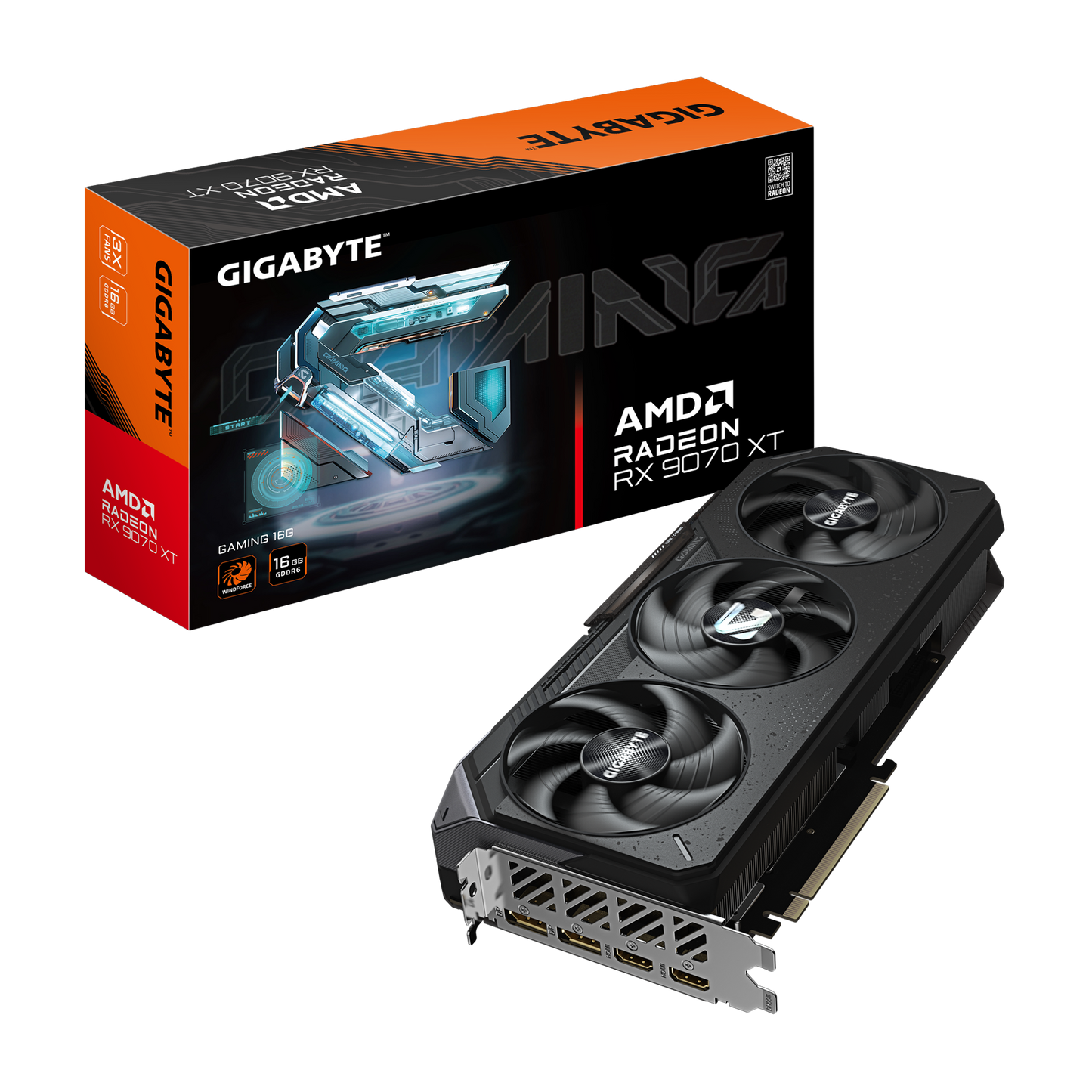 GIGABYTE GAMING R9070X GV-R9070XTGAMING-16GD Graphics Card