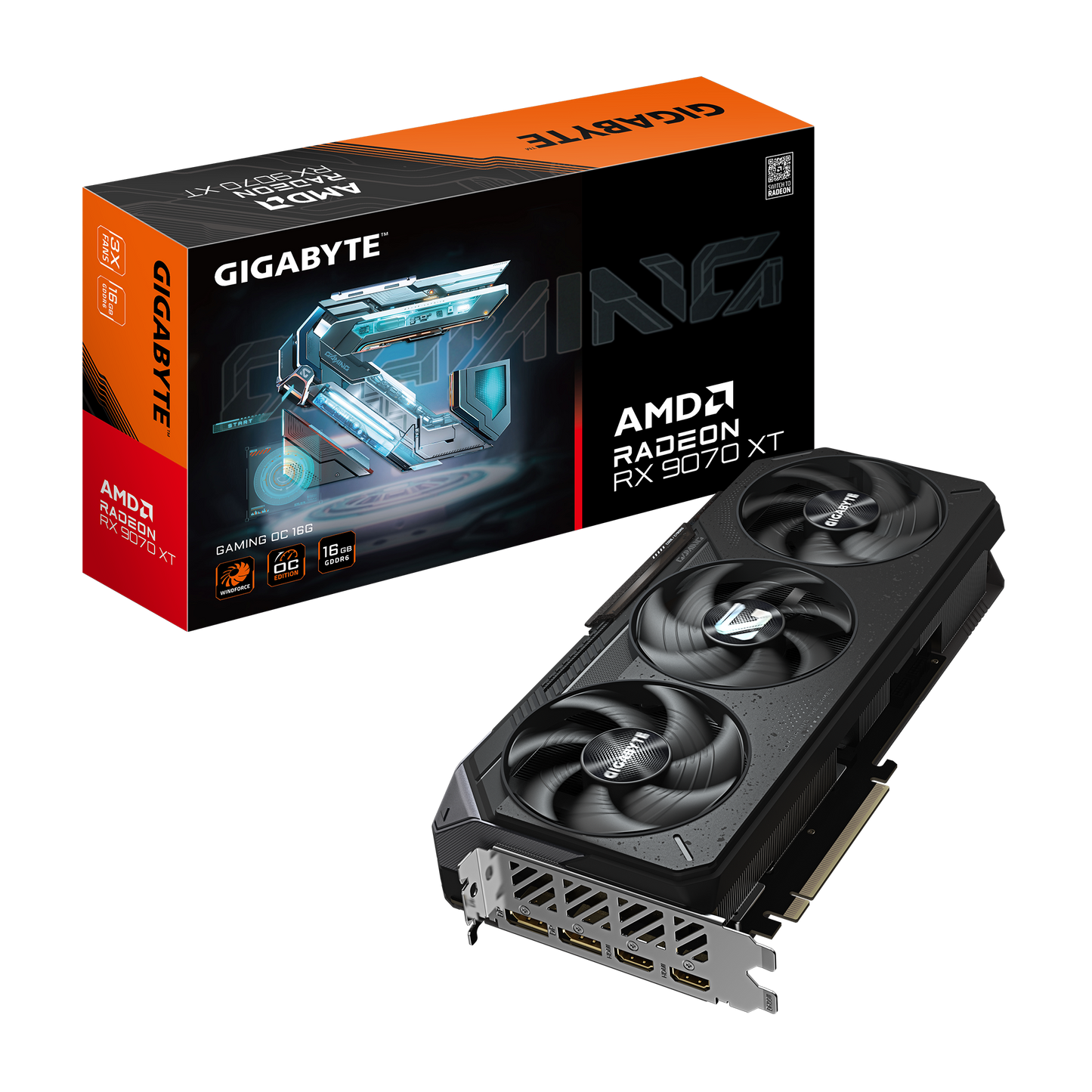 GIGABYTE GAMING R9070X GV-R9070XTGAMING OC-16GD Graphics Card