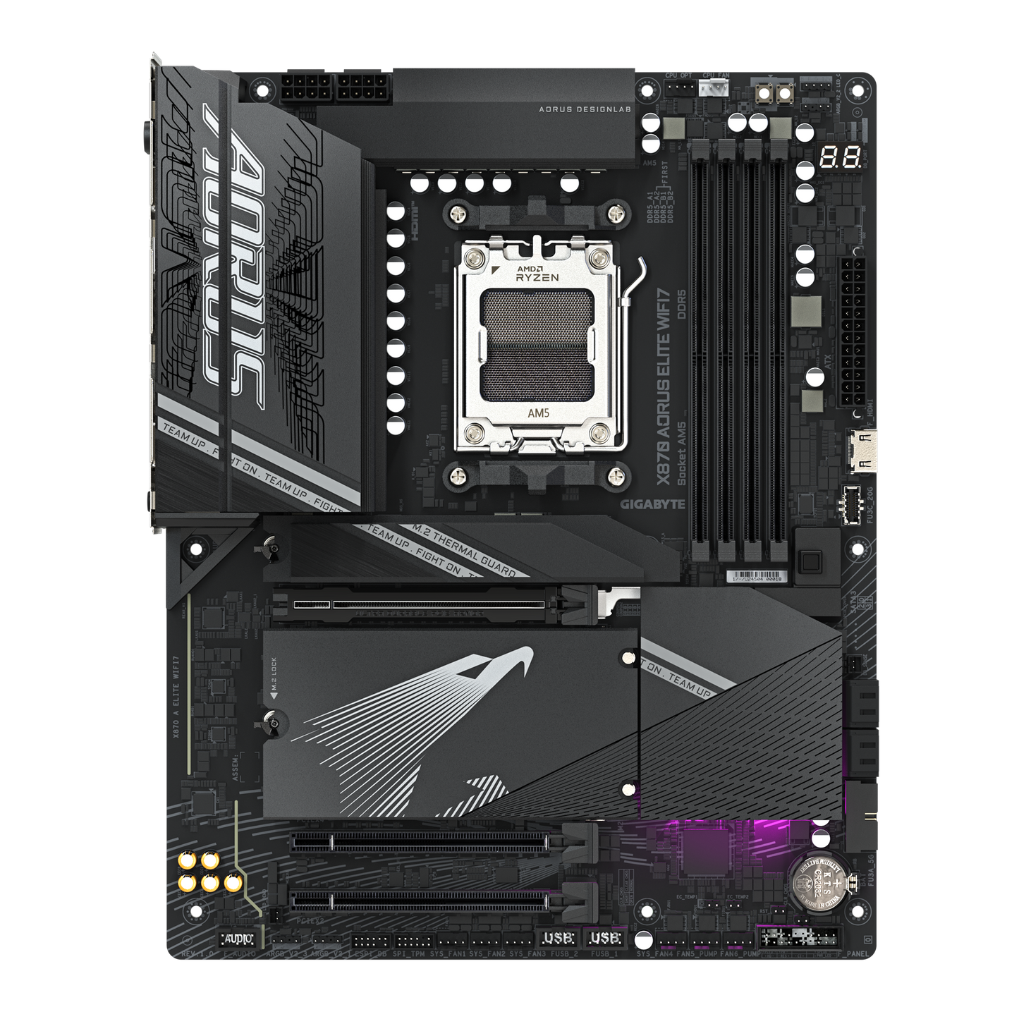 GIGABYTE AORUS AM5 X870 ATX GA-X870 A ELITE WIFI7 Motherboard  AMD X870 Series (supports AMD Ryzen™ 9000 / Ryzen™ 8000 / Ryzen™ 7000 series processors)