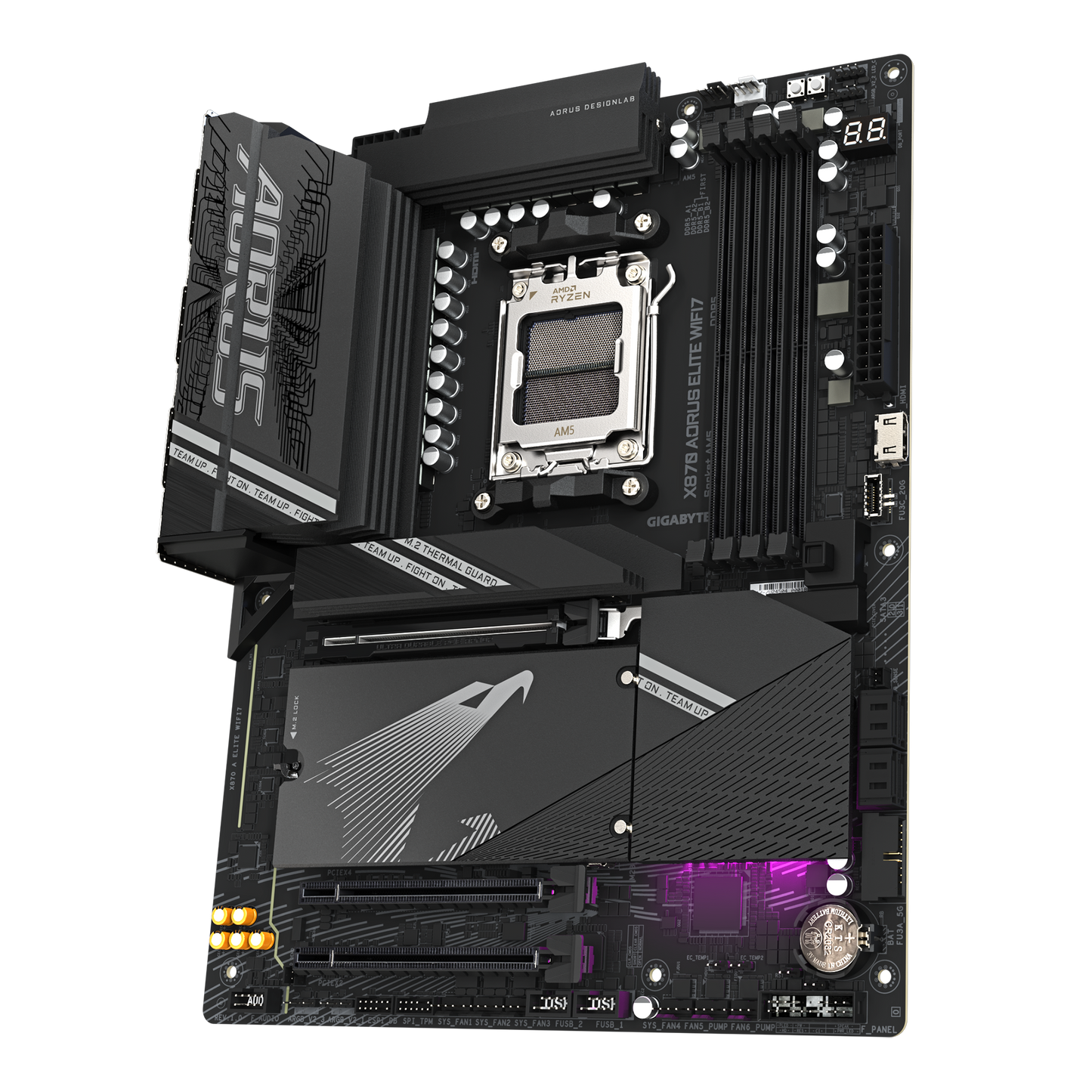 GIGABYTE AORUS AM5 X870 ATX GA-X870 A ELITE WIFI7 Motherboard  AMD X870 Series (supports AMD Ryzen™ 9000 / Ryzen™ 8000 / Ryzen™ 7000 series processors)