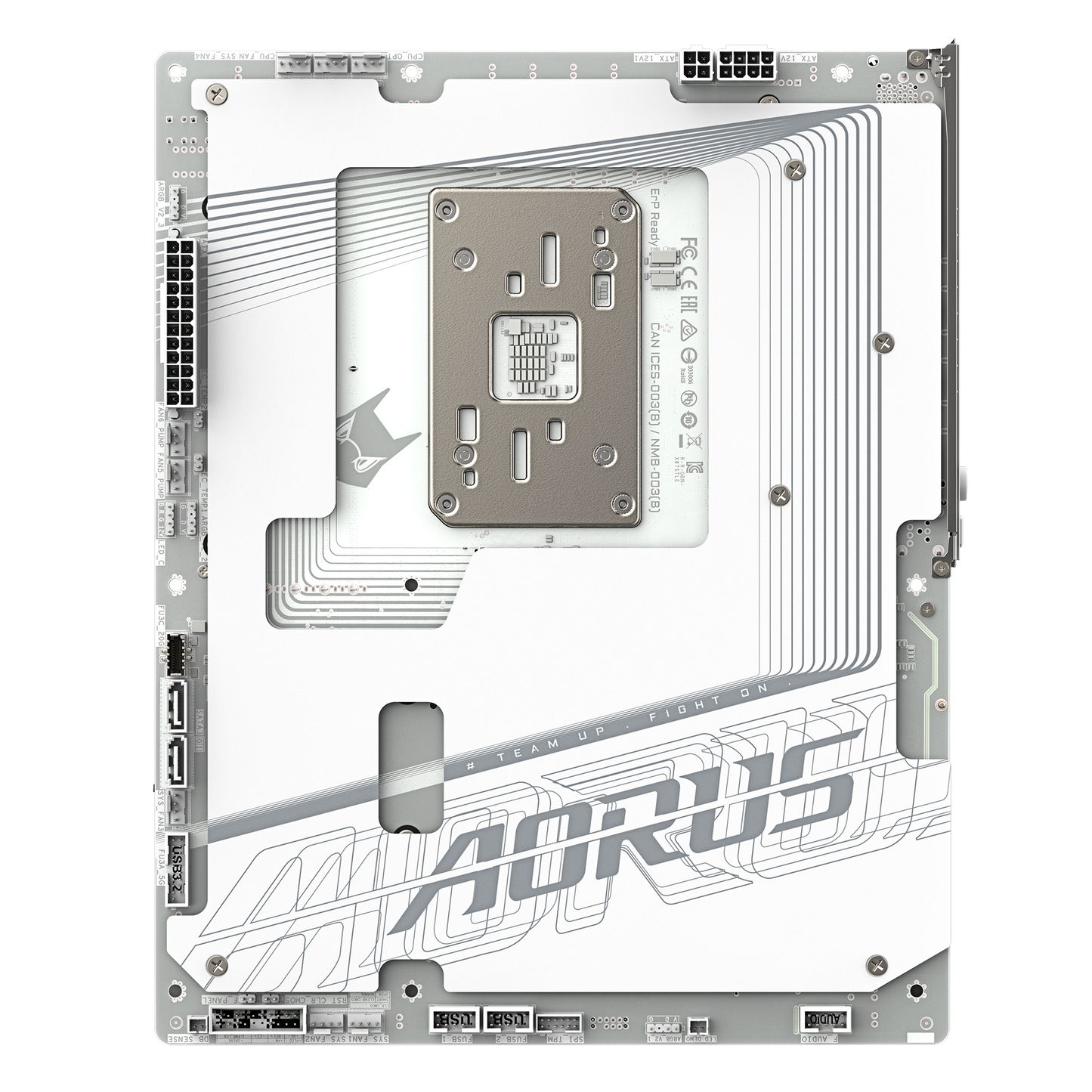 GIGABYTE AORUS AM5 X870 背插 GA-X870 A STEALTH ICE Motherboard  AMD X870 Series (supports AMD Ryzen™ 9000 / Ryzen™ 8000 / Ryzen™ 7000 series processors)