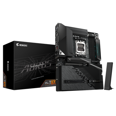 GIGABYTE AORUS AM5 X870 背插 GA-X870 A STEALTH Motherboard  AMD X870 Series (supports AMD Ryzen™ 9000 / Ryzen™ 8000 / Ryzen™ 7000 series processors)