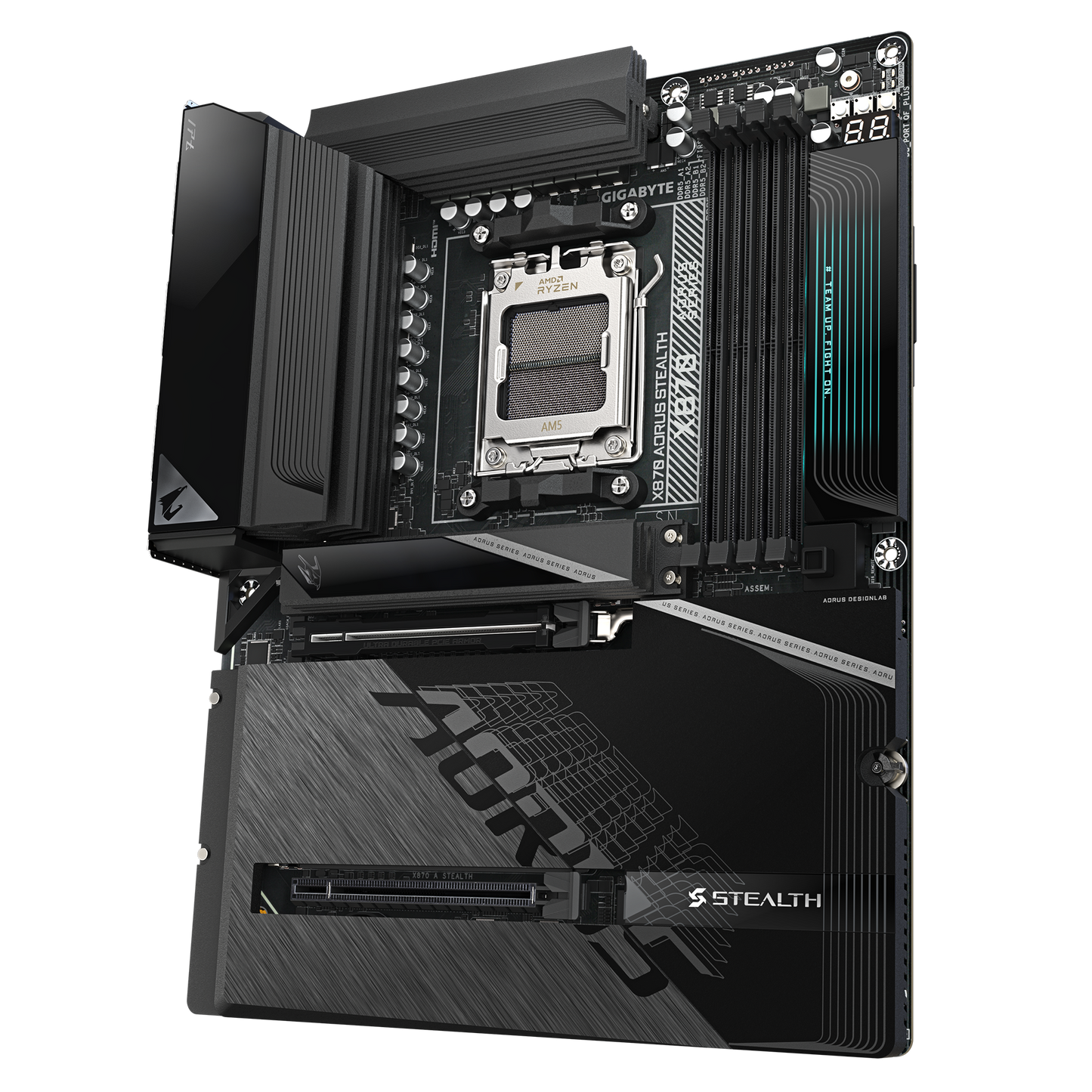 GIGABYTE AORUS AM5 X870 背插 GA-X870 A STEALTH Motherboard  AMD X870 Series (supports AMD Ryzen™ 9000 / Ryzen™ 8000 / Ryzen™ 7000 series processors)