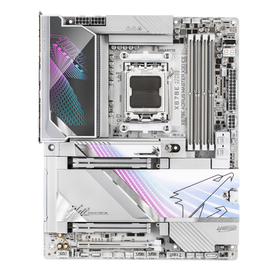 GIGABYTE AORUS X3D Model GA-X870E A MASTER X ICE Motherboard  AMD X870 Series (supports AMD Ryzen™ 9000 / Ryzen™ 8000 / Ryzen™ 7000 series processors)