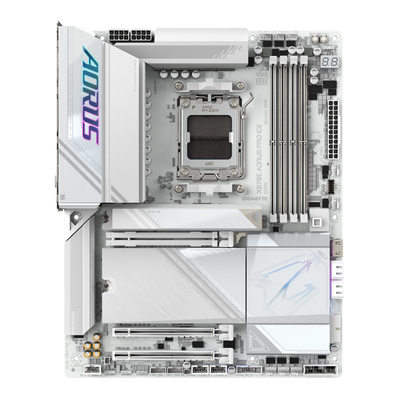 GIGABYTE AORUS AM5 X870E ATX GA-X870E AORUS PRO ICE Motherboard  AMD X870 Series (supports AMD Ryzen™ 9000 / Ryzen™ 8000 / Ryzen™ 7000 series processors)