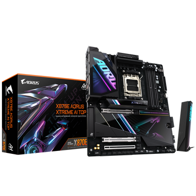 GIGABYTE AORUS AM5 X870E EATX GA-X870E A XTREME AI TOP Motherboard  AMD X870 Series (supports AMD Ryzen™ 9000 / Ryzen™ 8000 / Ryzen™ 7000 series processors)