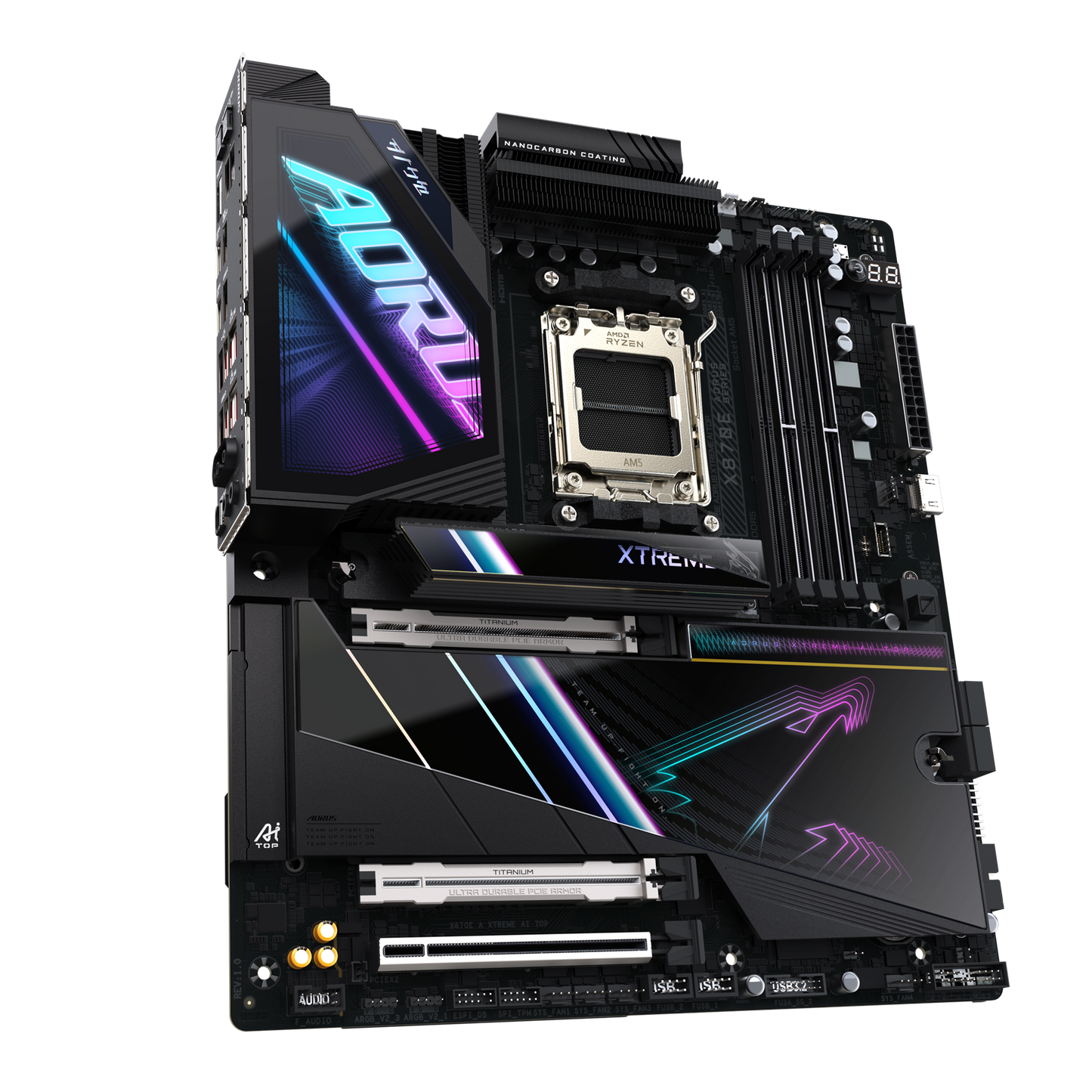 GIGABYTE AORUS AM5 X870E EATX GA-X870E A XTREME AI TOP Motherboard  AMD X870 Series (supports AMD Ryzen™ 9000 / Ryzen™ 8000 / Ryzen™ 7000 series processors)