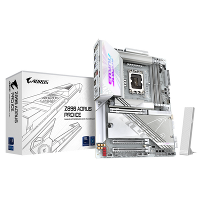 GIGABYTE AORUS Z890 ATX GA-Z890 AORUS PRO ICE Motherboard (Supports 15th Gen Intel® Core™ Ultra Processors)